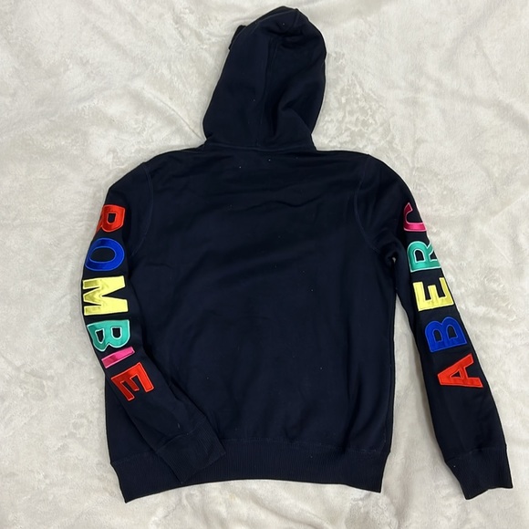 Abercrombie dark Navy blue pullover hoodie-size 13/14 - Picture 5 of 8